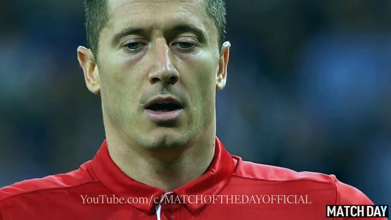Robert Lewandowski penalty goal vs Real Madrid