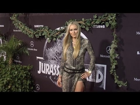 Lindsey Vonn Jurassic World Hollywood Premiere Red Carpet