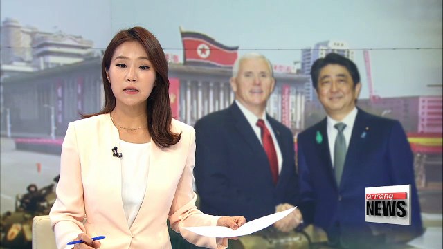 Pence highlights close cooperation with Seoul, Tokyo, Beijing to tackle N. Korean nuclear issue