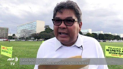 Protesta policial genera choques en Congreso brasileño