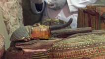 Descubren momias y figuras funerarias en antigua tumba egipcia