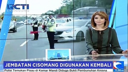 Tiga Bulan Ditutup, Jembatan Cisomang Digunakan Kembali