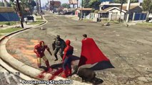 GTA 5 Spiderman, Iron Man, Batman Superman & Captain America (Grand Theft Auto V Mods Compilation)