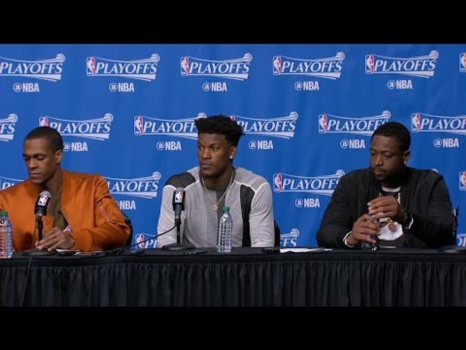 Dwyane Wade, Rondo & Jimmy Butler Postgame Interview  Bulls vs Celtics  Game 2  2017 NBA Playoffs