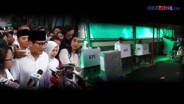 Usai Nyoblos, Sandiaga Uno Optimistis Menang di Putaran Dua