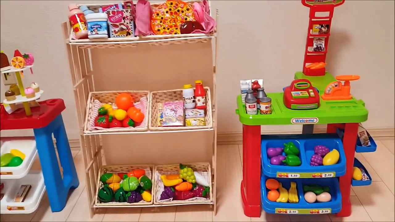 メルちゃんネネちゃんと一緒にショッピングカートに乗ってお買い物ごっこ キッズ 幼児動画 人形 子供向け トイキッズ