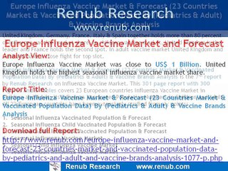 Europe Influenza Vaccine Market and Forecast
