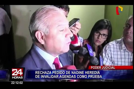 Poder Judicial rechaza pedido de Nadine Heredia para invalidar agendas