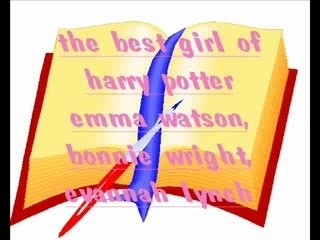 emma watson,bonnie wright et evanna lynch