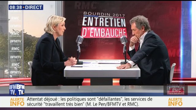 Marine Le Pen: Tous les étrangers qui ont été condamnés doivent rentrer chez eux