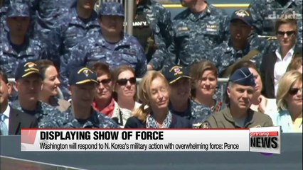 Pence reiterates that all options on table on N. Korea