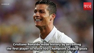 Cristiano Ronaldo first to 100 Champions League goals