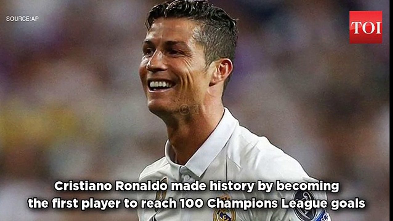 Cristiano Ronaldo first to 100 Champions League goals