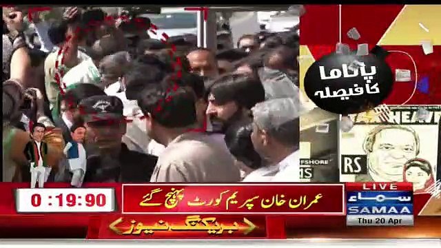 Imran Khan Reached Supreme Court Over Panama Hearing