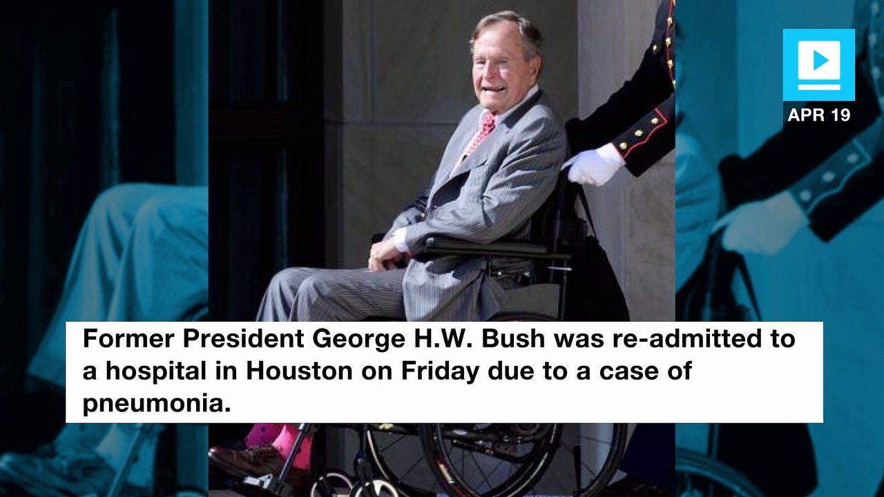 George H.W. Bush hospitalized for pneumonia in Houston