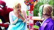 Frozen Elsa Turns Into Maleficent! w_ Spiderman, Pink Spidergirl, Joker, Maleficent & Bubble Gum -)