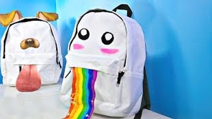 DIY Snapchat Filter Backpacks For Back To School!