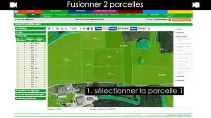 Minute Pac - Fusionner deux parcelles