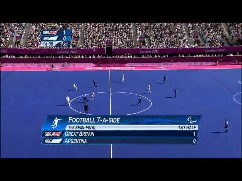 Football 7-a-side - GBR vs ARG - Men's Semifinal 1 - 1st Half - London 2012 Paralympic Games