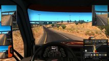 【American TRACK simulator】トラックが寸前で右折したので追い越しました