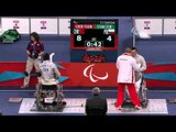 Wheelchair Fencing - CHN vs POL - Men's Ind. Sabre - Cat. A Semifinal - London 2012 Paralympic Games