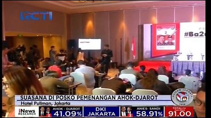 Suasana di Posko Pemenangan Ahok-Djarot