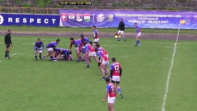 REPLAY CROATIA / SERBIA - RUGBY EUROPE U18 CONFERENCE 2 - 2017 - SLOVAKIA