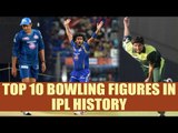 IPL 10 : IPL Top 10 bowling figures | Oneindia News