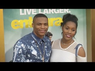 Russell Westbrook & Nina Earl "Entourage" Los Angeles Premiere