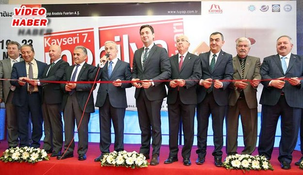 (19 NİSAN 2017) KAYSERİ 7. MOBİLYA FUARI AÇILDI KAMÇI “ 60 BİN ZİYARETÇİ BEKLİYORUZ”