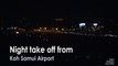 Night take off from Koh Samui Airport