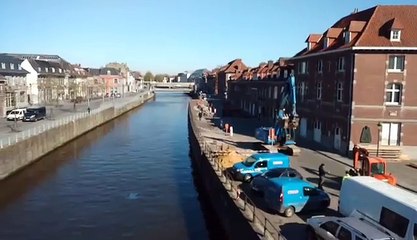 élargissement de l'Escaut à Tournai