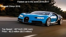Fastest Car In The World 2016-2017 - 2017 Bugatti Chiron