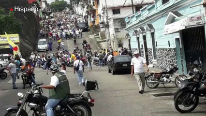 Comienzo de la marcha opositora en Av. Orinoco de San Cristóbal