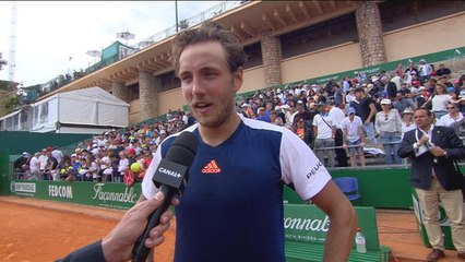 M-C ROLEX MASTERS - La réaction de Pouille après sa victoire au 2ème tour