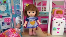 Baby doll house Kitchen and bath toys play baby sitter