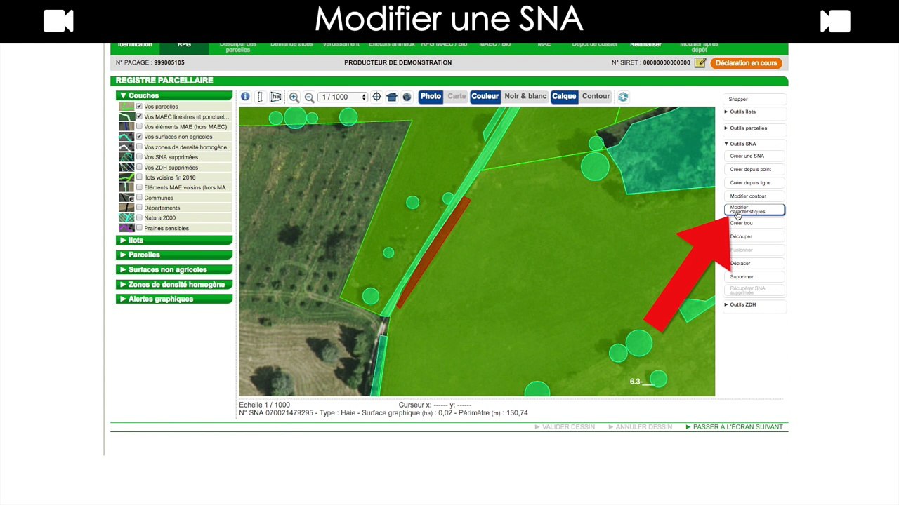 Minute Pac - Modifier une SNA