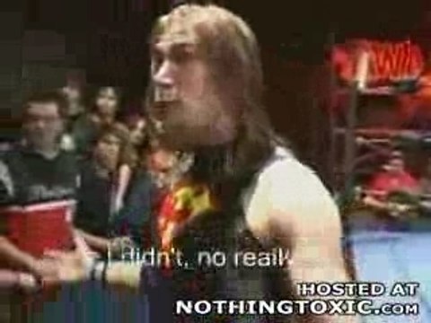 Catcheur fin énervé fin de match