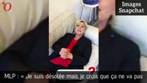 Marine Le Pen chante du Dalida et fait des réponses loufoques lors de l'interview Snapchat