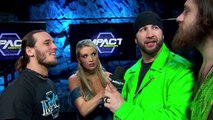 McKenzie Mitchell, Andrew Everett, Shane Helms and Trevor Lee Backstage Segment