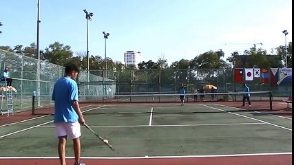【マレーシアインターナショナルソフトテニス大会男子オープンシングルス・決勝戦】米澤 要（日本）vs CHANG YU SUNG（中華台北）