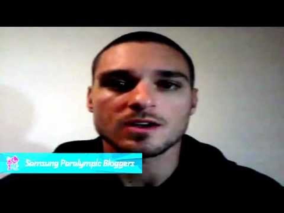 Jarryd Wallace - Post 4x100m Chat with Jarryd Wallace, Paralympics 2012