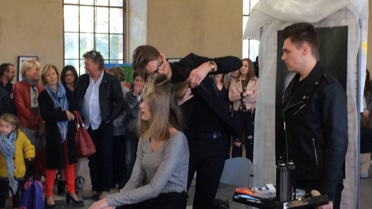 Festival jeunes en scènes, show coiffure par Quentin Hardy