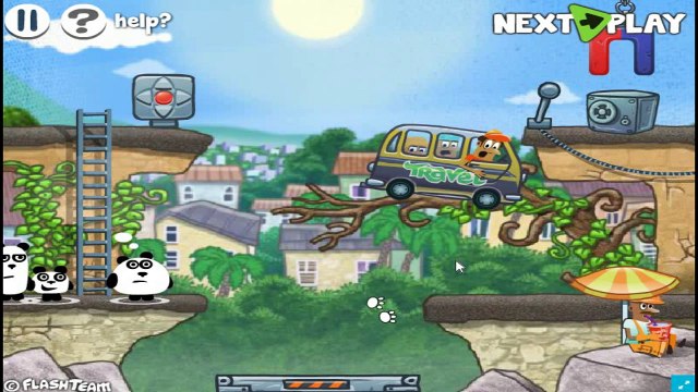 Мультфильм три панды в Бразилии (игра онлайн прохождение) 3 pandas in Brazil