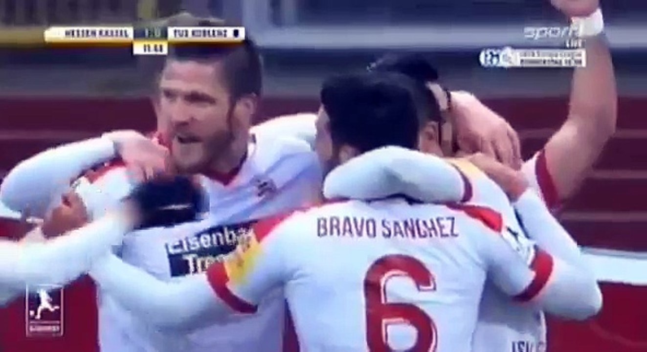 Hessen Kassel 1:2 Tus Koblenz  (German Regionalliga South-West17 April 2017)