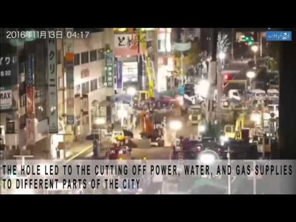 Japanese Road Reopens One Week After Vast Sinkhole Appeared || WiityFeed