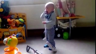 Funny Clip - Mad Crazy Baby On The Phone Talking Laughing