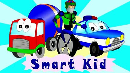 Let’s color a tram! Learning colors. Educational cartoons for children