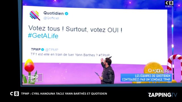 TPMP : Cyril Hanouna tacle de nouveau Yann Barthès et Quotidien (vidéo)
