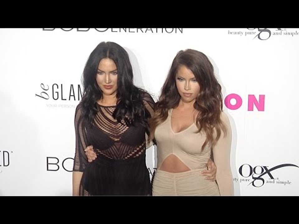 Olivia Pierson & Natalie Halcro NYLON Young Hollywood Party 2015 Red Carpet